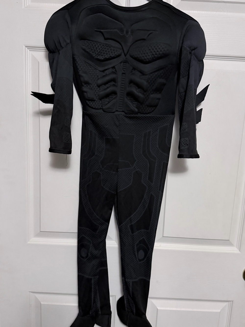 Batman Black Molded Muscle Jumpsuit with Cape Accents